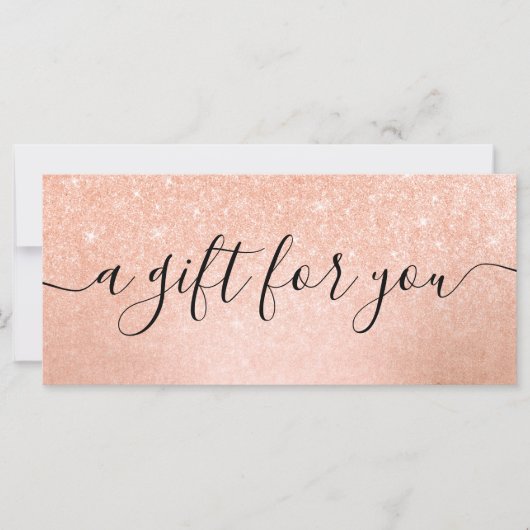 Elegante Kupferschminke-Rose Gold Glitzer Makeup-K (Vorderseite)