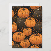 elegante Kürbis fallen Friendsgiving Einladung (Rückseite)