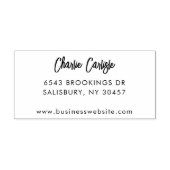Elegante, kursive Script-Mailingadresse individuel Gummistempel (Prägung)