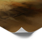 Elegante Küste: Strandkrane Aquarell drucken Poster (Ecke)