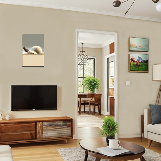 Elegante Küstenlandschaft Wohngestaltung Leinwanddruck