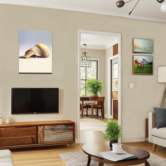 Elegante Küstenwache Muschel Nautilus Leinwanddruck