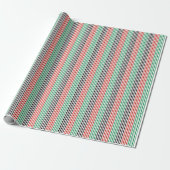 Elegante Kwanzaa-Farben gestreift Geschenkpapier (Ungerollt)