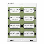 Elegante Labels für kundenspezifische Unternehmens (Vorne)