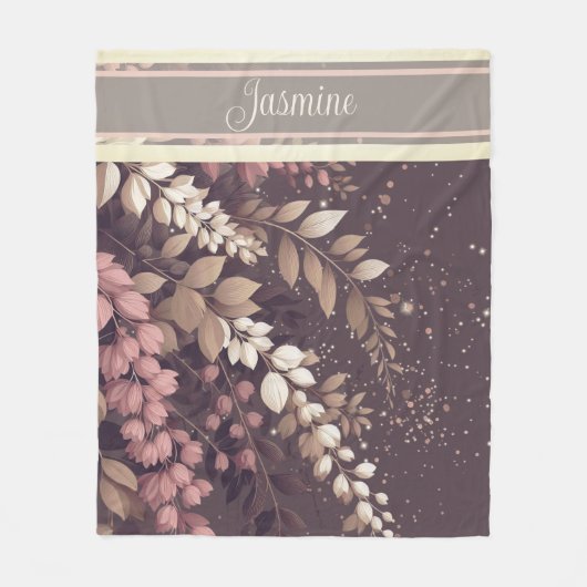 Elegante Laburnum-Kaskade Fleecedecke (Vorderseite)