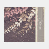 Elegante Laburnum-Kaskade Fleecedecke (Vorderseite (Horizontal))