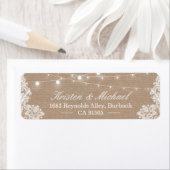 Elegante Lace Burlap Rustic Country String Lights (Insitu)