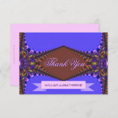 Elegante Lace Dankeschön Card Dankeskarte (Vorne/Hinten)