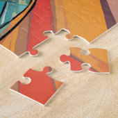 Elegante Lady Art Deco Inspiriertes Kunstwerk Puzzle (Seite)