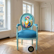 Elegante Lady Goose Whimsical Spring Decoupage