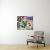 Elegante Lady in Green Gown - Viktorianische Kunst Wandteppich (Beispiel (Horizontal))