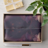 Elegante Lady Orange Pink Blue Flowers Decoupage Seidenpapier (Geschenk)