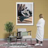 Elegante Lady Reading - Vintage Kunstdruckerei Poster