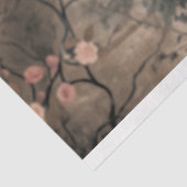 Elegante Lady Sitting, Dreamy Floral Portrait Kuns Seidenpapier (Ausschnitt)