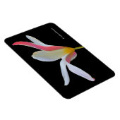 Elegante Lady Tulip White Pink Blume Magnet (Rechte Seite)