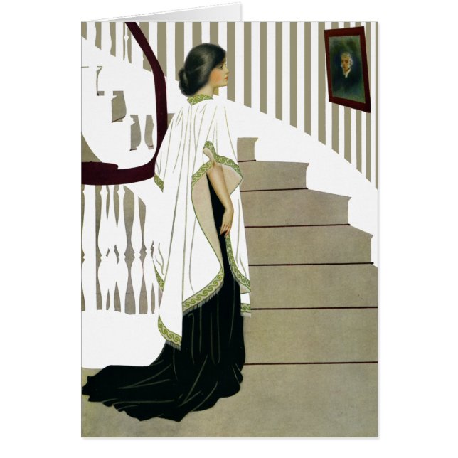 Elegante Lady Über die Treppe (Vorne)