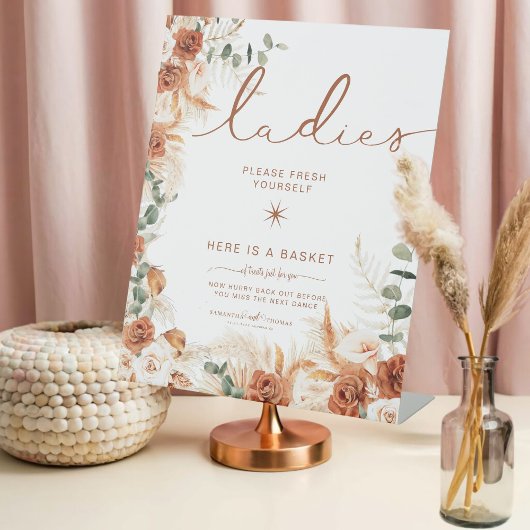 Elegante Ladys Bathroom Basket Elegante Hochzeit Sockelschild