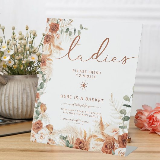 Elegante Ladys Bathroom Basket Elegante Hochzeit Sockelschild