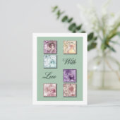 Elegante Ladys Postkarte (Stehend Vorderseite)