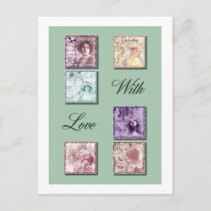 Elegante Ladys Postkarte