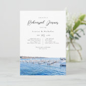 Elegante Lago Maggiore Probe Einladung (Stehend Vorderseite)