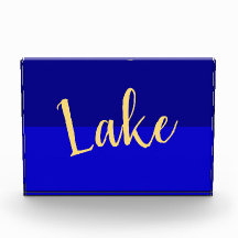Elegante Lake Script Iconic Deep Royal Summer Blue