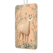 Elegante Lama und Daisy Blume auf Peach Autolufterfrischer (Links)