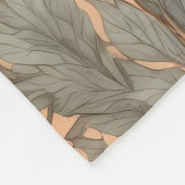 Elegante Lama und Daisy Blume auf Peach Fleecedecke (Ecke)