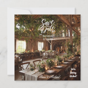 ELEGANTE LANDLICHE SAVE DATE KARTE