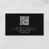 Elegante Landschaft beruflich Visitenkarte (Rückseite)