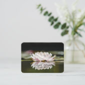 Elegante Landschaft Lotus Blume Visitenkarte (Stehend Vorderseite)