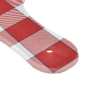 Elegante Landschaft Picnic White Red Checkered Schneidebrett (Ecke)