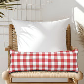 Elegante Landschaft Picnic White Red Checkered Seitenschläferkissen