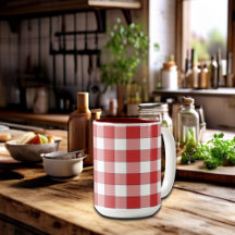 Elegante Landschaft Picnic White Red Checkered