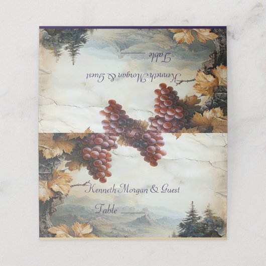 Elegante Landschaft Weinroute Mendrisiotto Platzkarte (Außenseite Aufgefaltet)