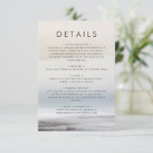 Elegante Landschaftliche Abstrakte Landschaft Wint Begleitkarte (Stehend Vorderseite)