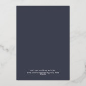 Elegante Landschaftliche Abstrakte Landschaft Wint Folieneinladung (Rückseite)