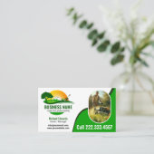 Elegante Landschaftsgärtnerei Visitenkarte (Stehend Vorderseite)