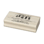 Elegante Lanterns Floral Wedding Rücksendeadresse Gummistempel (Stempel)