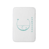 Elegante Large Monogram C Scroll Typografie Badematte (Vorderseite Vertikal)