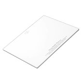 Elegante Large Yoga Lehrer Gray Lotus Blume Notizblock (angewinkelt)