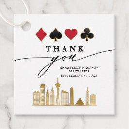 Elegante Las Vegas Foto Hochzeit in Urlaubsort Geschenkanhänger