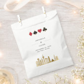 Elegante Las Vegas Foto Hochzeit in Urlaubsort Geschenktütchen (Ausgeschnitten)