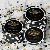 Elegante Las Vegas-Geburtstagsfeier Pokerchips