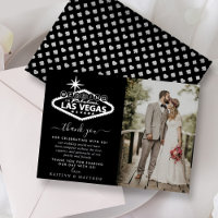 Elegante Las Vegas Ziel Hochzeit Danke