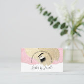 Elegante Lash Extensions Beauty Visitenkarte (Stehend Vorderseite)