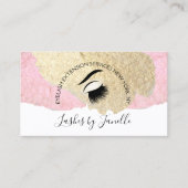 Elegante Lash Extensions Beauty Visitenkarte (Vorderseite)