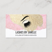 Elegante Lash Extensions Beauty Visitenkarte (Vorderseite)