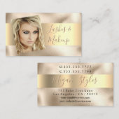 Elegante Lashes & Makeup Artist, DIY Name Gold Vs Visitenkarte (Vorne/Hinten)