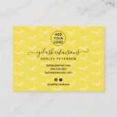 Elegante Lashes Visitenkarte (Rückseite)